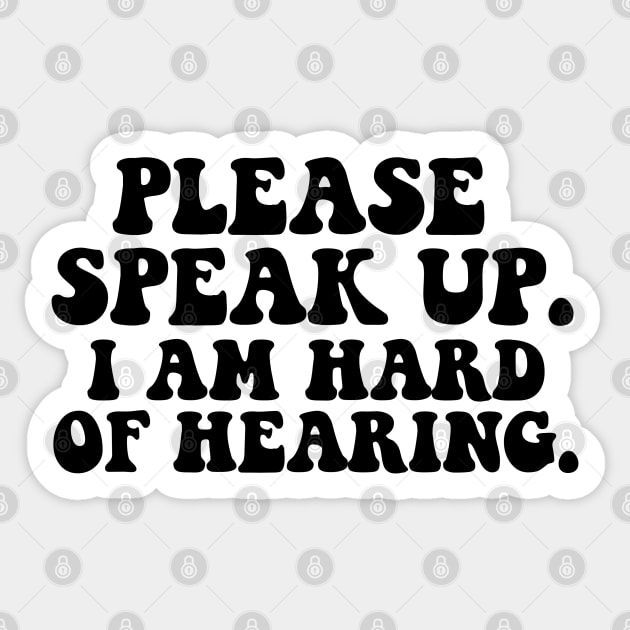 Hard Of Hearing Sticker by AlienClownThings